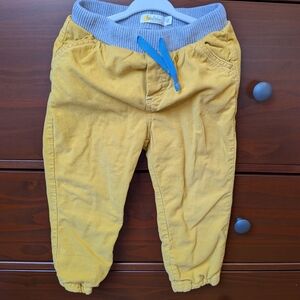 Mini Boden Yellow Cordory Pants Fully Lined Sz 2-3